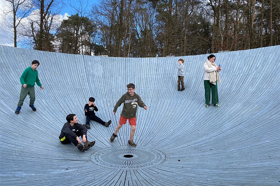 Kunstinstallatie planetenpad