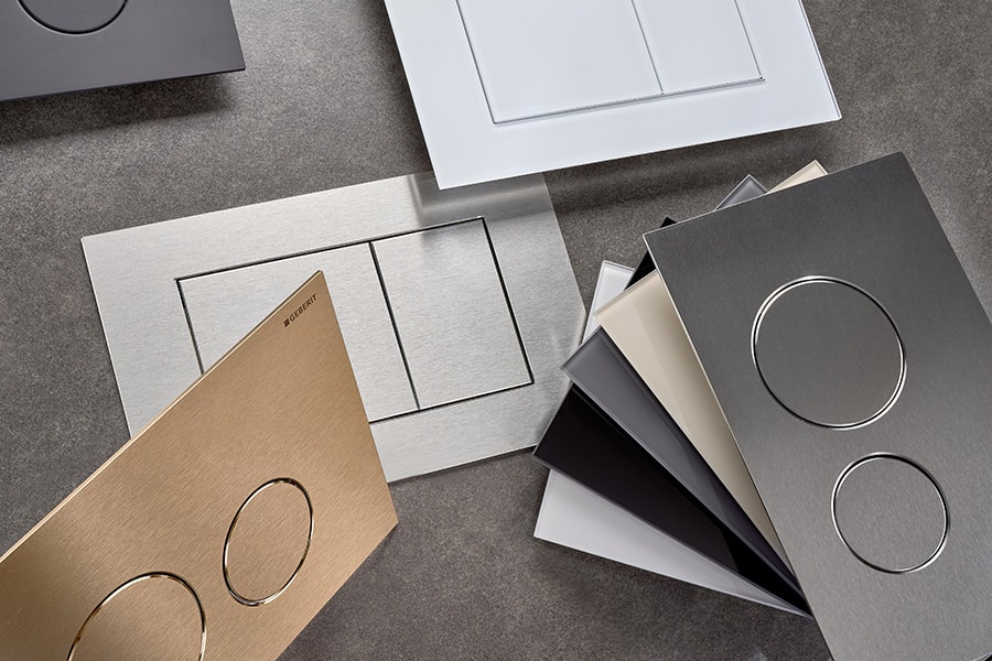 Geberit Sigma40 control plate round and square collage copy