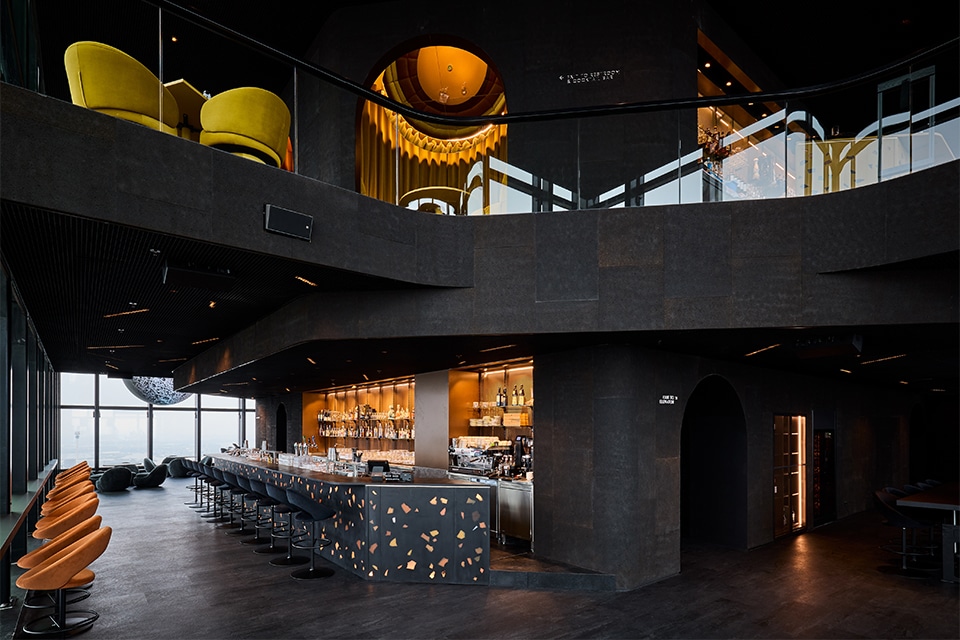 Textuur van de maan is zichtbaar tot en met de vloer 3