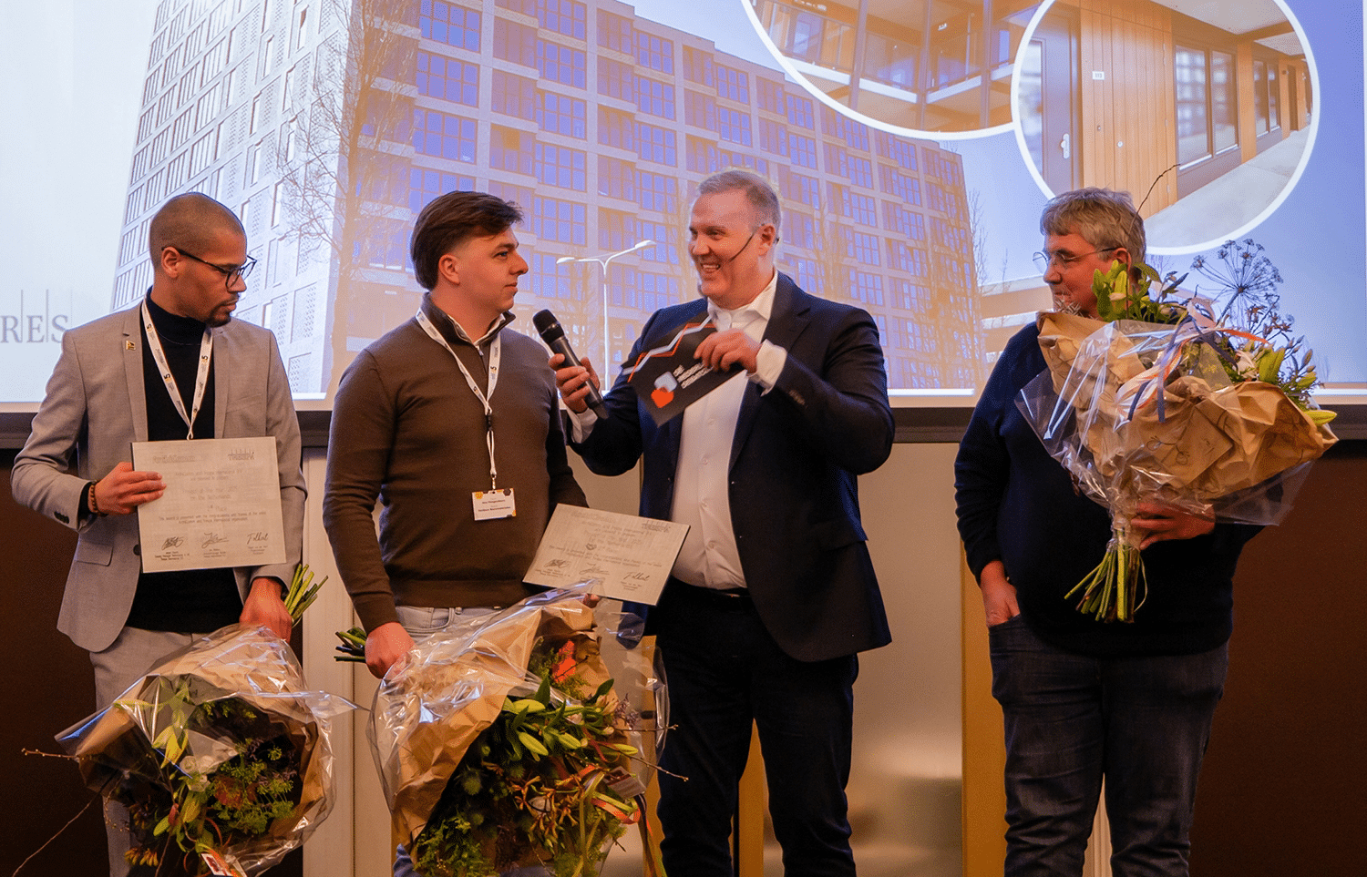 HevoFame wins Project of the Year 2025 during Trespa | Archicomm event 1