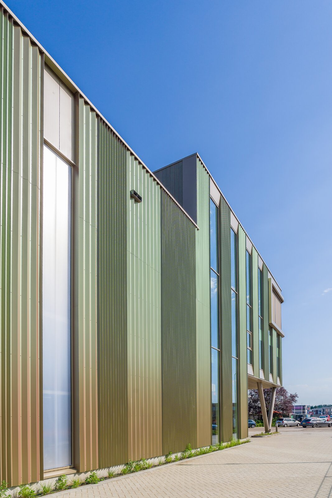 Steel, Wood, and Light in a Single Striking Facade 1